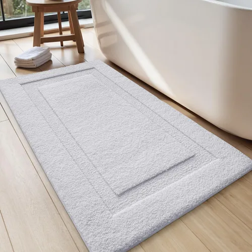 LUMI Alfombras grandes y ultrasuaves para baño, antideslizantes con respaldo de goma, tapete de baño absorbente y lavable de secado rápido, alfombra