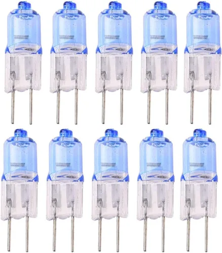 Miniatura 6 de 10 bombillas halógenas G4 12 V 10 W 20 W 35 W blanco cálido 2700 tungsteno halógeno bombilla G4 base bi-pin regulable 2700 K 10 W