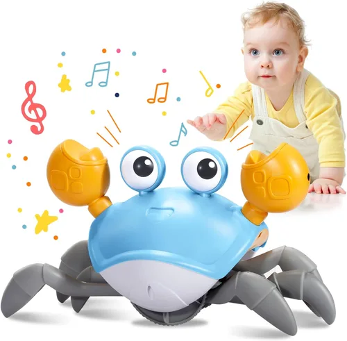 Miniatura 8 de Plnmlls Juguete de pulpo bailarín, juguetes para el tiempo boca abajo, con música y luz LED, batería recargable integrada y volumen que se pueden