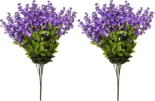 Miniatura 7 de Flores de glicina artificial para mata colgante larga, 15 tallos, para decoración y arreglo del hogar, boda, restaurante y oficina Belleza