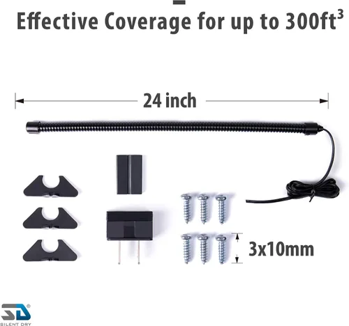 Miniatura 3 de Tubo deshumidificador seguro para pistola flexible, fácil de operar para controlar la humedad y prevenir el óxido, aprobado por UL, 24 pulgadas