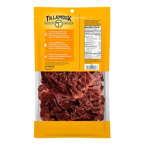 Miniatura 2 de Tillamook Country Smoker Carne Seca de Res Ahumada con Madera Dura Real, Glaseada con Miel, 10 Onzas