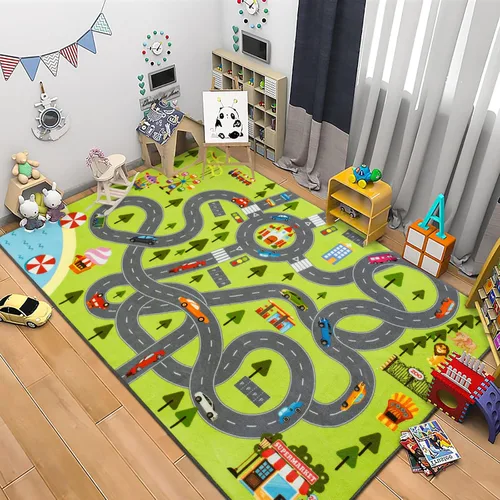 HOMORE - Alfombra de juego para niños, alfombra para dormitorio de niños, sala de juegos de 4 x 6 pies | Alfombra divertida y educativa de 48 x 76