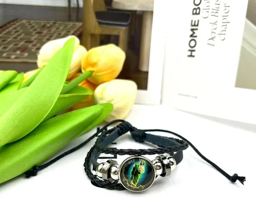 Miniatura 7 de rgwtgkyh Pulseras de San Judas para mujeres y hombres, pulsera de Virgen María Jesús hijo, pulsera vintage de cuero tejido a mano negro marrón
