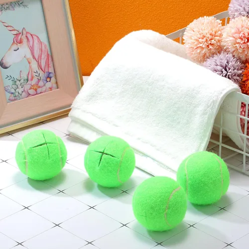 Miniatura 7 de Macarrie 16 pelotas de tenis precortadas para sillas, sillas de pelota de tenis, cubiertas de pies para patas de muebles para aula, protección
