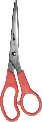 Miniatura 7 de Westcott 15387 Tijeras de acero inoxidable de 8 pulgadas con cinta rosa para oficina y hogar