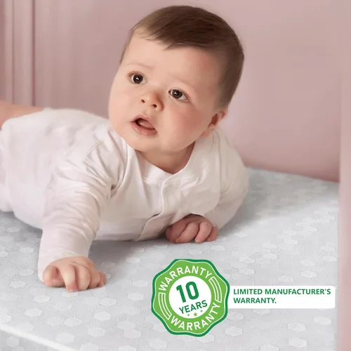 Miniatura 7 de Dream On Me Little Lullaby - Colchón 2 en 1 para cuna, de doble cara para bebés y niños pequeños, funda impermeable, certificado GREENGUARD Gold, se