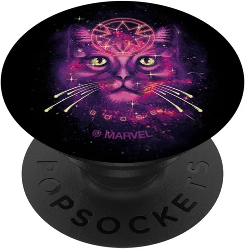 Miniatura 6 de Marvel Capitán Marvel - PopSockets MagSafe PopGrip de ganso galáctico morado para iPhone
