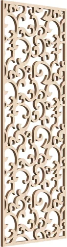 Miniatura 166 de Wheatland Paneles de pared decorativos de madera con calado, 9 3/8 pulgadas de ancho x 24 3/8 pulgadas de alto x 1/4 de alto, nogal