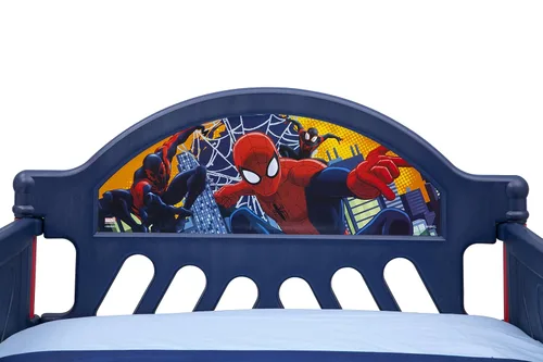 Miniatura 6 de Delta Children Cama de plástico para niños pequeños, Disney Frozen II y Marvel Spider-Man