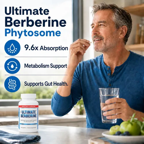 Miniatura 3 de Ultimate Berberine - Compara con $44 Brand - Fórmula de doble acción con Phytosome Plus Botanical Extract - Apoya la salud del corazón, el sistema