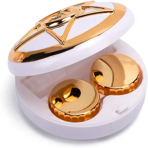Miniatura 11 de ofone Estuche para lentes de contacto, estuches de lentes de contacto de estrellas, estuche de viaje con herramienta removedora, pinzas, solución