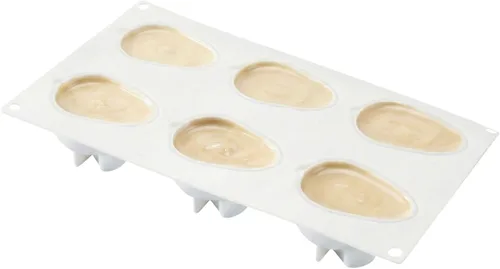 Miniatura 24 de Pastry Tek - Moldes para paletas de 4 cavidades, 10 moldes rectangulares para tartas, flexibles, congelables, de silicona blanca, fáciles