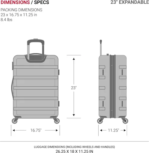 Miniatura 6 de Maleta rígida y expandible SWISSGEAR 7366 con ruedas giratorias