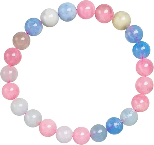 Miniatura 872 de Amazing Gemstone Pulsera de cristal para mujeres y hombres, pulsera de cristal curativo de protección, pulsera elástica con cuentas de piedras