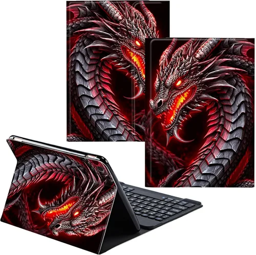 Miniatura 18 de Funda para Samsung Galaxy Tab S6 Lite 2022/2020 Teclado inalámbrico desmontable y cubierta de cuero PU Funda protectora para tableta para Samsung