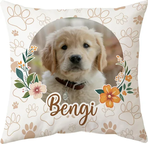 Miniatura 12 de Hyturtle Almohada personalizada para mascotas con inserto de 12 x 12 pulgadas impreso de doble cara, almohada para perros con imagen, almohadas