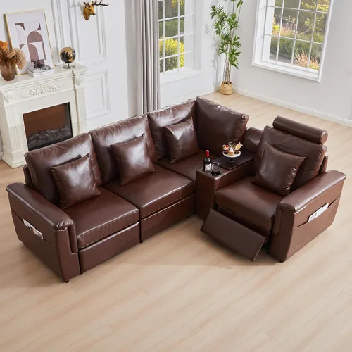 Miniatura 48 de RARZOE Módulo de Reposabrazos para Sofá Seccional Modular, Reposabrazos de Pana Módulo de Sofá Modular Parte Lateral para Sala de Estar Sofá