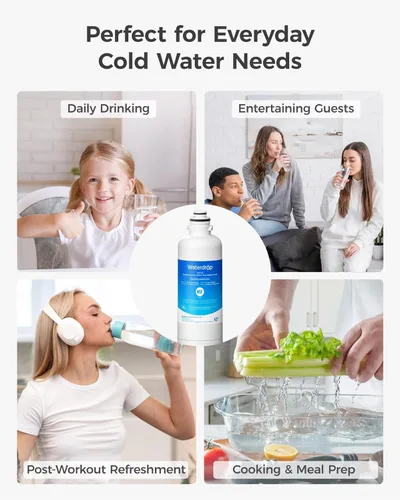 Miniatura 9 de Waterdrop 11032531 Filtro de agua para refrigerador, compatible con Bosch®, Ultra Clarity Pro®, filtro de agua Thermador®, repuesto para BORPLFTR50