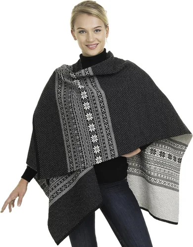 Miniatura 8 de Noruego Womens 100% Lana Merino Wrap Capa Chal Poncho suéter Escudo