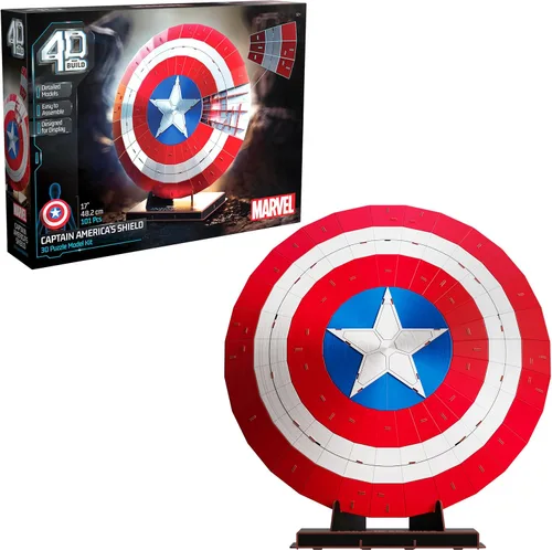 Miniatura 14 de 4D Build, Marvel Spider-Man - Kit de modelo de rompecabezas 3D con soporte, 82 piezas, decoración de escritorio de Spider-Man, juguetes