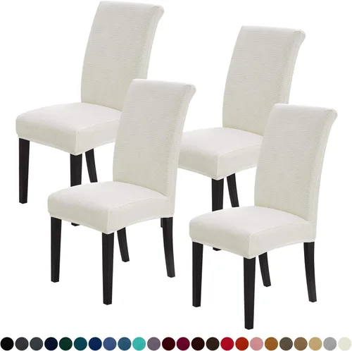 Miniatura 41 de Joccun Fundas para Sillas de Comedor Juego de 2, Fundas Elásticas para Sillas de Comedor Fundas para Sillas de Comedor Protector de Asiento, Funda