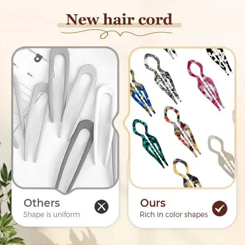 Miniatura 6 de Horquillas francesas para mujer, horquillas para el cabello mayoritario, pinzas elegantes para mujeres para recoger, moños, mecanismo de bloqueo