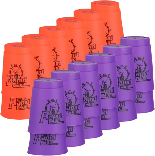 Miniatura 9 de yeesport Vasos apilables deportivos, 48 piezas de vasos deportivos apilables para viajes, fiestas, desafíos, competición, regalo para niños