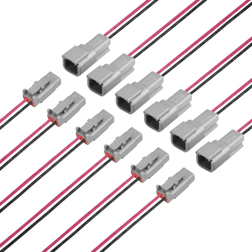 Miniatura 9 de JRready ST9031 Deutsch - Kit de conectores DTP de 2 cables 10AWG (UL3266), conector eléctrico automotriz de 2 pines impermeable IP68, conectores