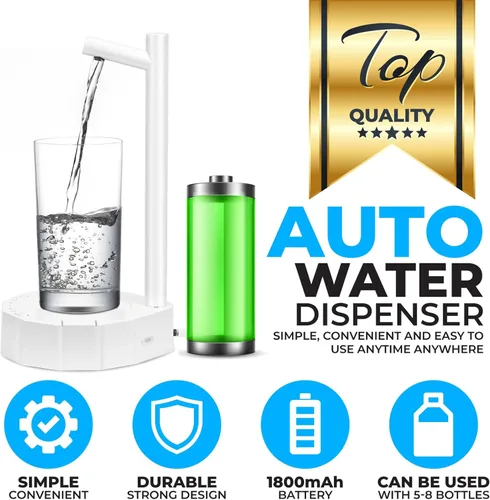 Miniatura 5 de Dispensador de botella de agua de escritorio para botella de 5 galones, dispensador de jarra de agua de mesa inteligente, dispensador de agua