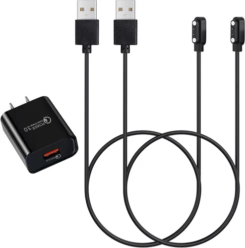 Miniatura 7 de Cargador de repuesto para collar de ladrido DINJOO, cable de carga magnético para collar de choque de perro, negro