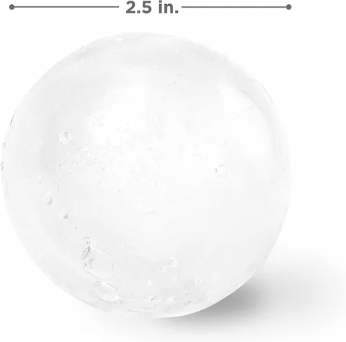 Miniatura 8 de ZOKU Juego de 2 moldes de silicona para esferas de hielo, apilables de 2.5 pulgadas, mantiene las bebidas más frías durante más tiempo con menos