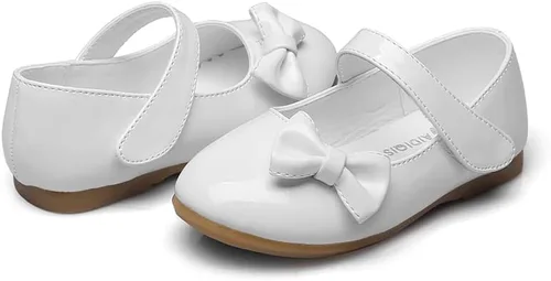 Miniatura 2 de Cixi Maxu E-Commerce.Co.Ltd Mary Jane Zapatos planos para niñas, zapatos de ballet de princesa, para boda, fiesta de cumpleaños, escuela