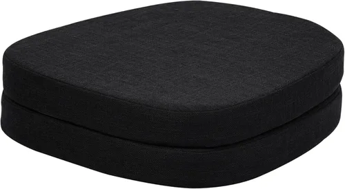 Miniatura 11 de baibu Juego de 4 cojines metálicos de espuma viscoelástica de 14 x 14 pulgadas, diseño de doble capa, antideslizantes, para sillas de comedor, cojín