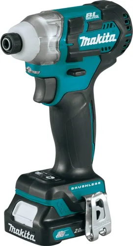 Miniatura 4 de Makita DT04R1 Kit de destornillador de impacto inalámbrico sin escobillas de iones de litio de 12 V Max CXT (2.0 Ah)