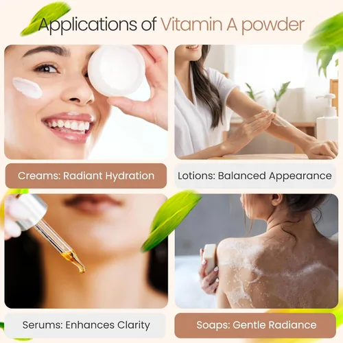 Miniatura 6 de Vitamina A en polvo palmitato de retinilo, retinol puro en polvo, vitamina soluble en agua, vitamina A USP y grado cosmético (4 onzas / 3.99 oz)