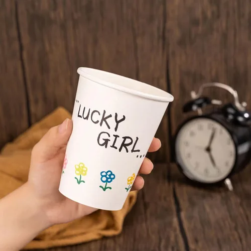 Miniatura 8 de METAPRINT 500 unidades de 12 onzas tazas de papel desechables para café, tazas de papel blancas para café caliente para cafeterías, bistrós, fiestas