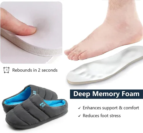 Miniatura 5 de RockDove Pantuflas de plumón de espuma viscoelástica para hombre