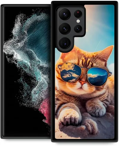 Miniatura 32 de ZHEGAILIAN Funda compatible con Samsung Galaxy S22 Ultra, diseño de patrón de policarbonato duro, antideslizante, absorción de golpes, funda Cerebro