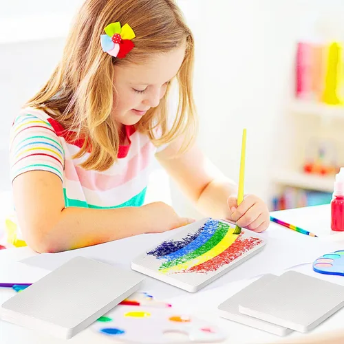 Miniatura 3 de 100 hojas de papel de acuarela a granel, 140 libras/10.58 oz de prensa en frío, bloc de papel grueso de color agua, tarjetas de regalo, papel