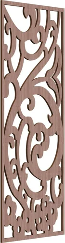 Miniatura 123 de Bridgewater - Paneles de pared decorativos de madera con calado, 9 3/8 pulgadas de ancho x 24 3/8 pulgadas de alto x 1/4 de alto, nogal
