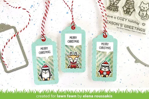 Miniatura 2 de Lawn Fawn LF2952 ¿Dices qué? Holiday Critters - Cortes de césped mueren