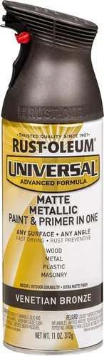 Miniatura 35 de Rust-Oleum 245197 Pintura en aerosol universal para todas las superficies, 12 onzas, negro satinado
