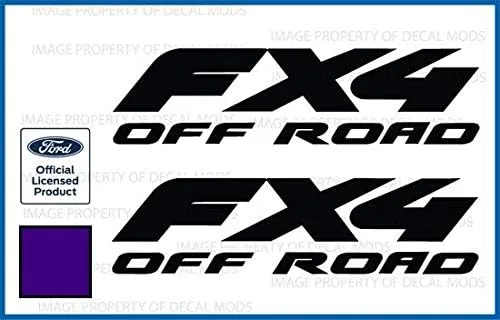 Miniatura 17 de FX4 Offroad - Adhesivos troquelados para Ford F250 F350 Super Duty (1997-2010), juego de 2 unidades, color negro brillante