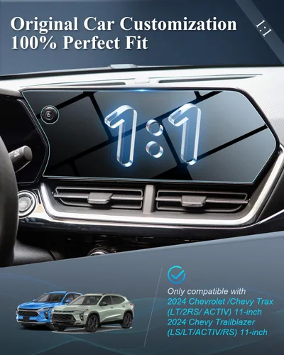 Miniatura 5 de BIBIBO Protector de pantalla para Chevy Trailblazer 2024 2025 para ChevyTrax (LT/2RS/ACTIV) 2024 2025 y Chevy Trax Trailblazer 2024+ pantalla de 11