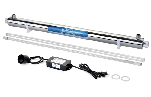 Miniatura 6 de Sistema purificador de filtro de agua de pozo con luz ultravioleta UV de 55W más sedimentos y carbón para óxido, hierro, arena, suciedad