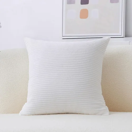 Miniatura 43 de Home Brilliant Funda de cojín decorativo amarillo mostaza 18x18 de pana acanalada suave a rayas decoración de otoño para sofá cama decoración