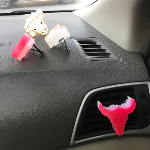 Miniatura 5 de Molde de silicona Freshie para automóvil, molde de fundición de resina para aroma, perlas de jabón, velas, arcilla, decoración de manualidades