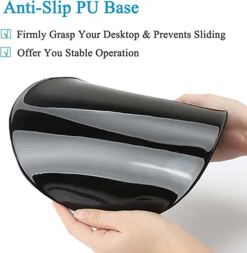 Miniatura 6 de Alfombrilla para mouse, soporte de muñeca ergonómica, para aliviar el dolor, con base de poliuretano antideslizante para juegos, hogar, oficina