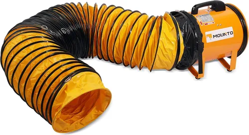 Miniatura 7 de MOUNTO Ventilador cilíndrico resistente COMBO con manguera de vinilo de 25 pies (8 pulgadas)